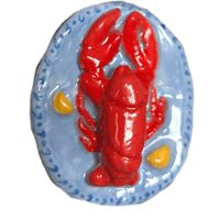 Ceramic Lobster Magnet