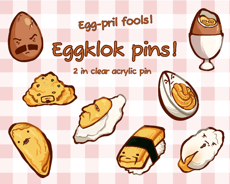 Eggklok pins (PREORDER!)