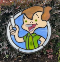 Image 1 of Stained glass ChalkZone panel