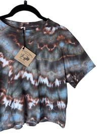 Image 4 of S Crop Tee in Ember Ice Dye #3