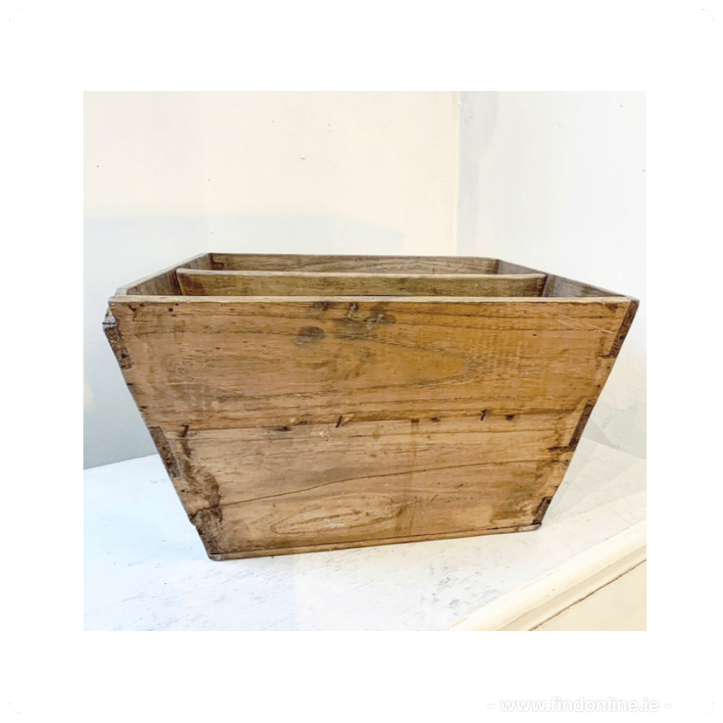 Antique french wooden trug