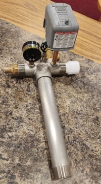 Image 4 of 13" S.S. Tank Tee Kit 1.25" (For 36-109 Gallon Tanks)