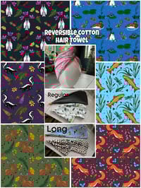 MADE TO ORDER Reversible cotton Hair Towel