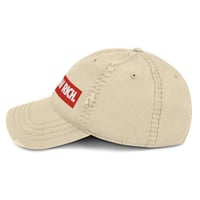 Image 1 of Just Grow Rich. Distressed Dad Hat