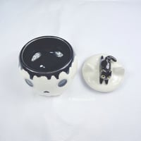 Image 4 of Glow In Dark Kitten Skull Mini Jewelry Box white gold version