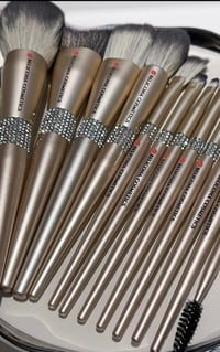 Image 2 of Gold 10 Piece Makeup Brush set