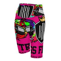 Image 1 of BOSSFITTED Neon Pink Biker Shorts