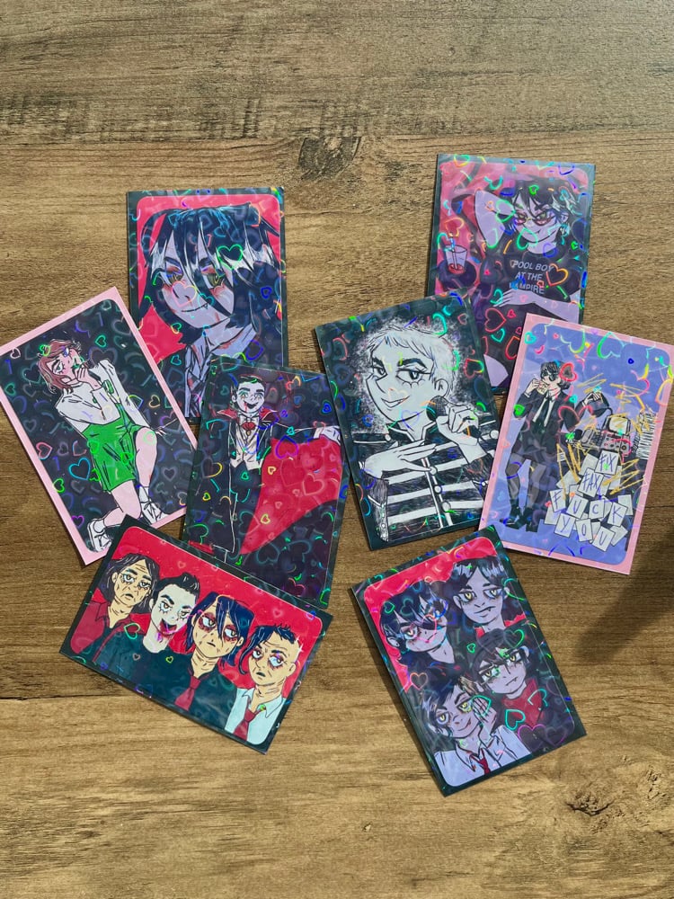 heart holo photocards