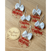 Image 1 of Christmas Bow Bauble