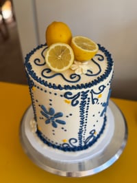 Image 1 of TALL 7” CELEBRATION CAKE (35 GENEROUS SERVES) Please read the description! carefully!