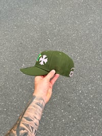 Image 4 of PINK BRIM OLIVE HOUSTON ASTROS CUSTOM FITTED  CAP