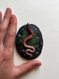 Image 2 of Worm and Pebbles: Small wall art