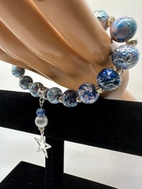 Image 3 of Blue Christmas bracelet 