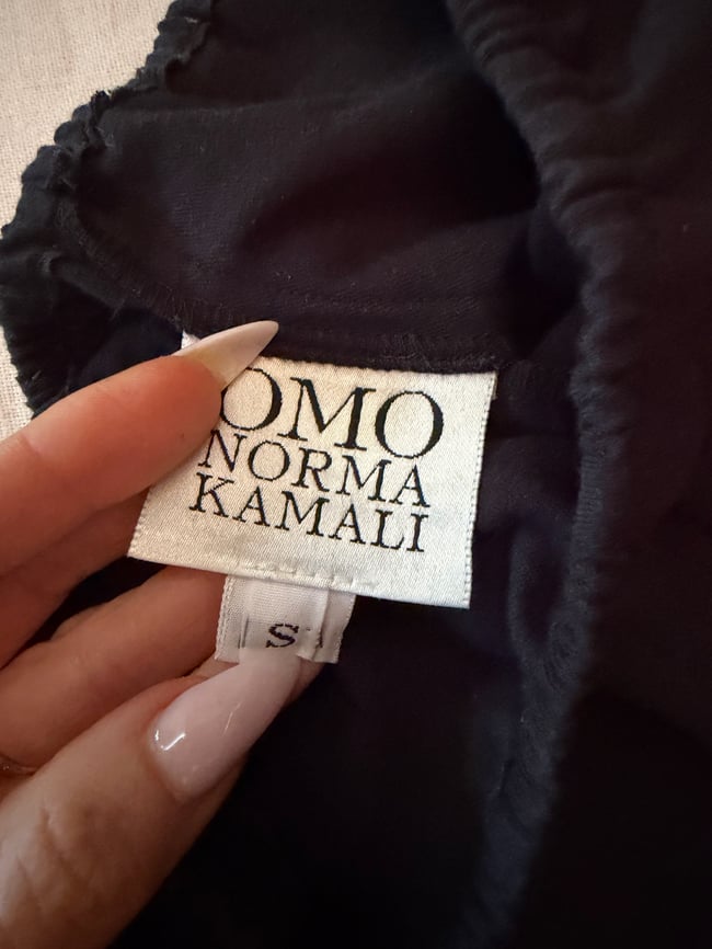vintage OMO norma Kamali stretch ruffle flamenco pants trousers 