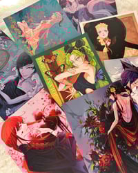 Image 1 of A5 original art prints - various artworks Genshin and other fandoms