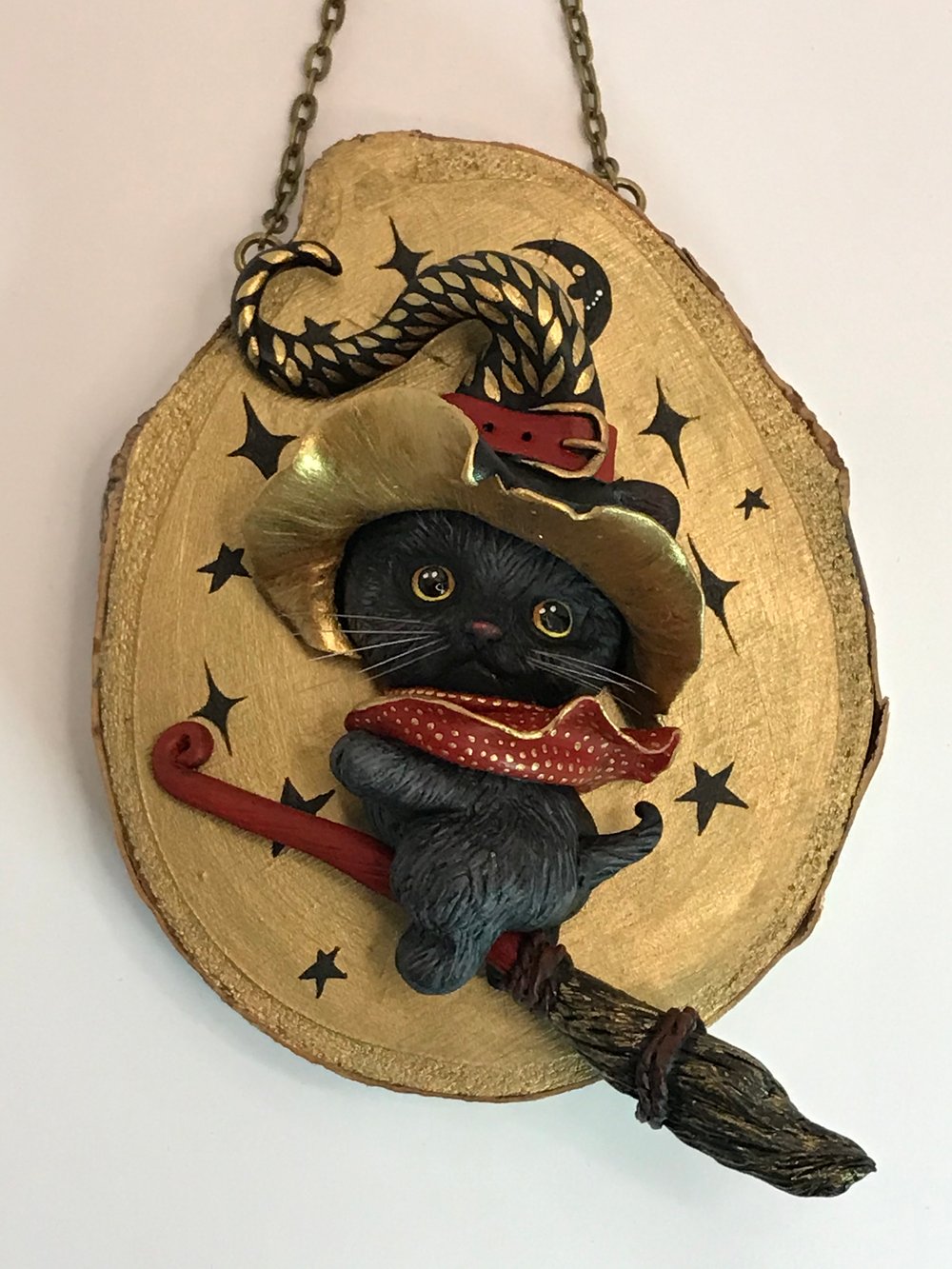 Image of "Kitty Witch" Original sculpture