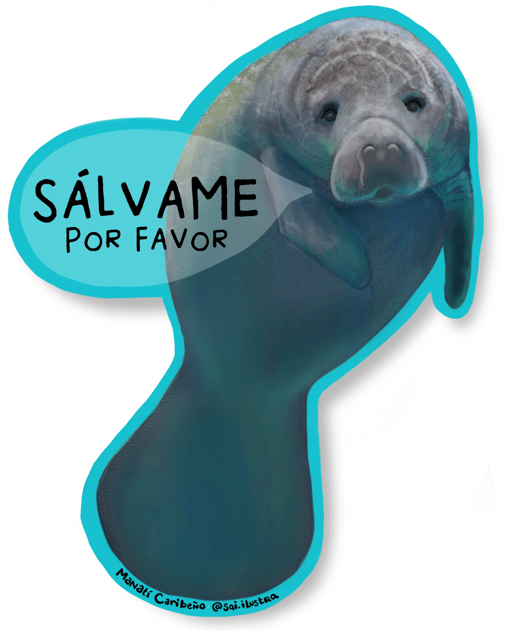 Save the Manatees | Sticker