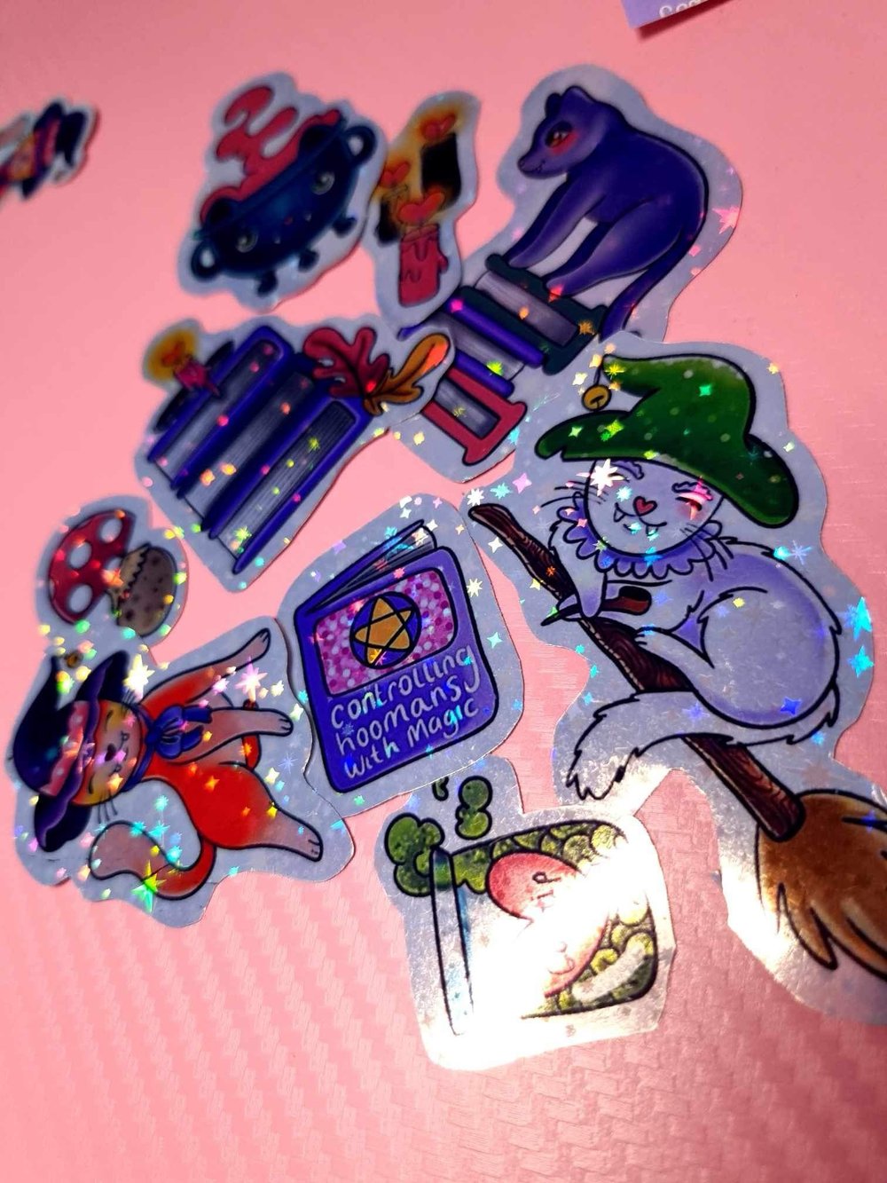 B grade magic cat sticker pack