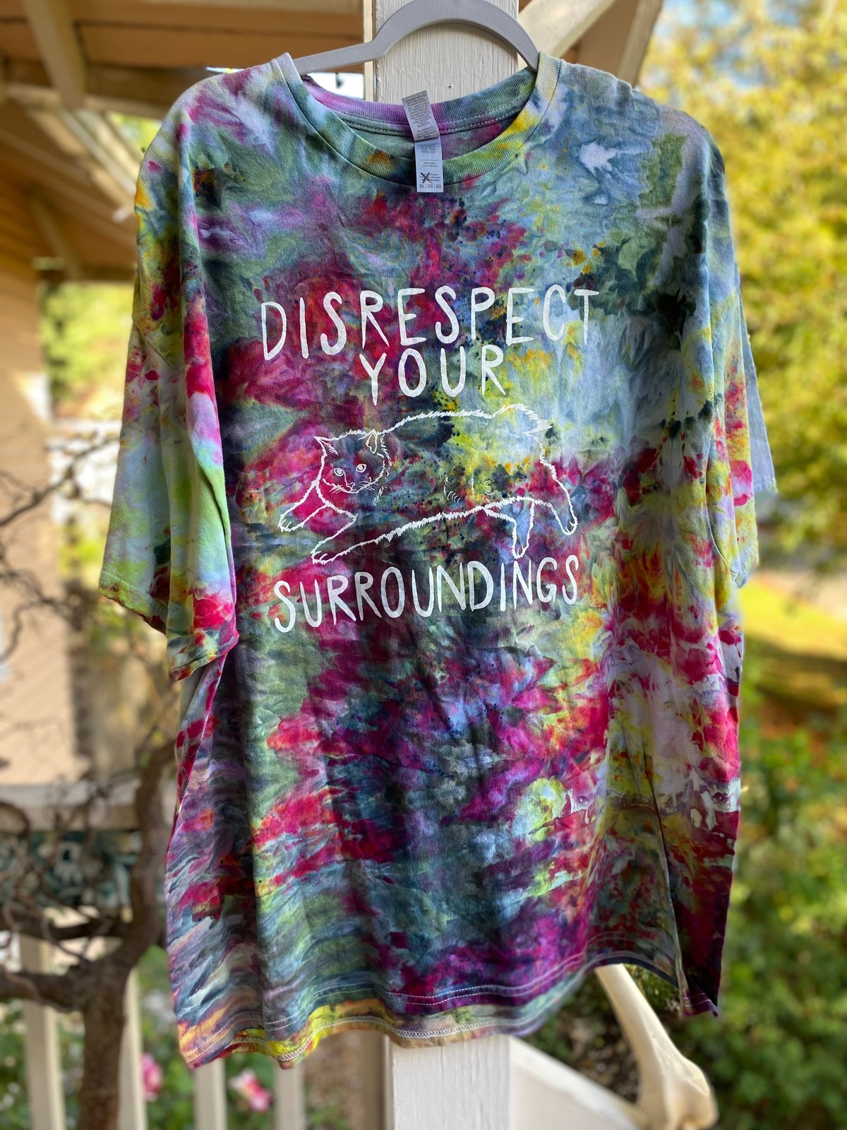 Image of 2XL Disrespect Your Surroundings Tie Dye Shirt 3