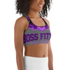 BOSSFITTED Purple and Grey Sports Bra