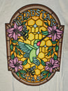 Windstar glass stained glass hummingbird t-shirt 