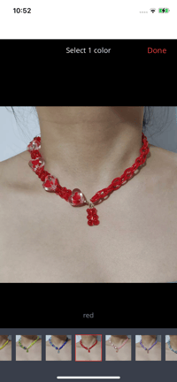 Image 1 of Gummy Bear Necklace 