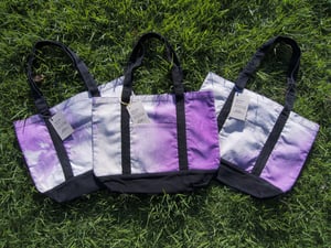 Image of UFC / ALR HAND DYED TOTE BAG -PURPLE TONES