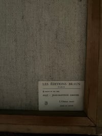 Image 4 of Reproduction sur toile de 1969, du tableau L’oiseau mort de J.B Greuze