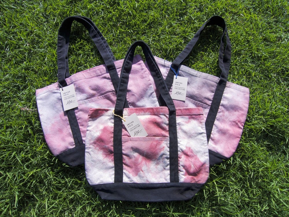 Image of UFC / ALR HAND DYED TOTE BAG - PINK TONES
