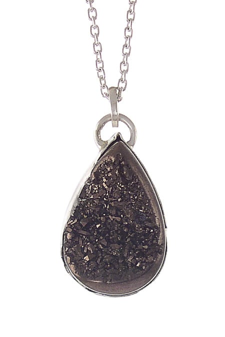 Image of Druzy Pear Necklace {more color options}