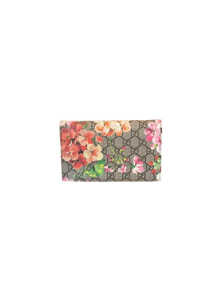 Image of Gucci GG Blooms Wallet on Chain 233-42