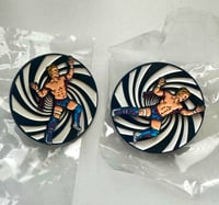 2 CARTWHEEL SPINNER PINS