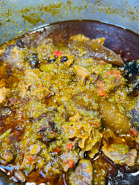 Image 1 of Ayamase (Ofada Stew) | Designer Stew with Green or Red Pepper