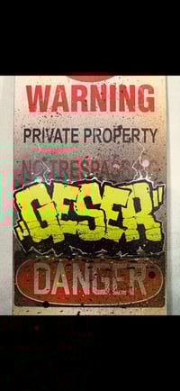 Image 3 of HAND PAINTED METAL SIGN