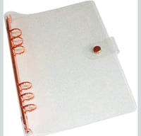 Image 1 of A5 Glitter Clear Pvc Binder 6 rings