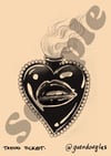Sacred heart latex - tattoo ticket