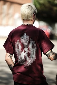 Image 4 of SPIRITUAL STRAIGHT EDGE /Shirt (Maroon/Silver)