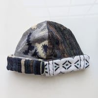 Image 3 of Upcycled Reversible Beanie Cotton Blend 40