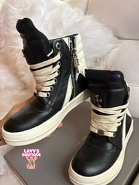 Image 3 of Chrome Hearts x Rick Owens Geobasket High 'Black'