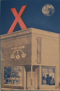 Image of X with Reverend Horton Heat Gig Poster