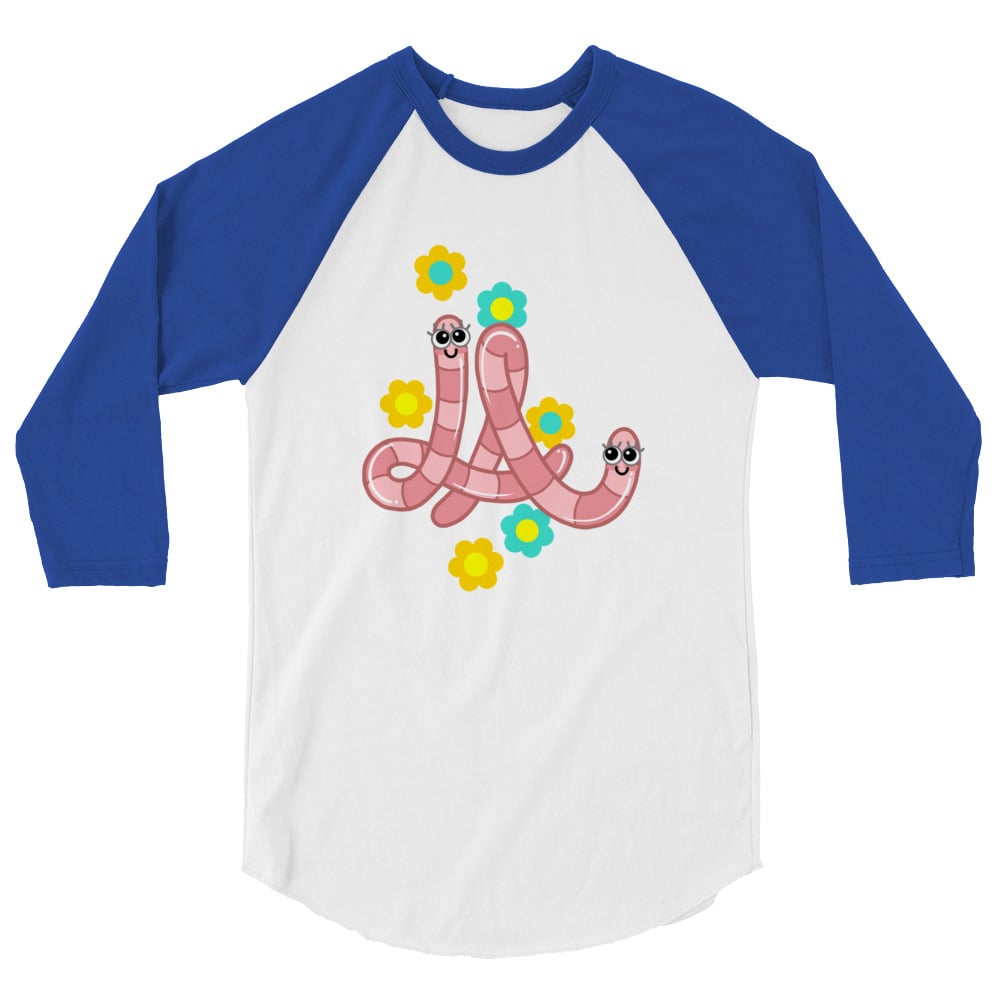 Image of LA WORM 3/4 sleeve raglan shirt