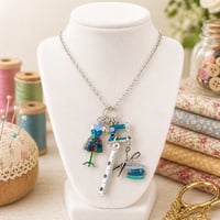 Image 4 of Sew-ology Charming Stitches Necklace 
