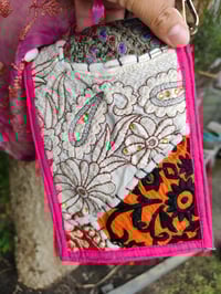 Image 5 of Jaz min cross body bag and coin purse- Hot pink 2