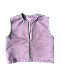 Image 1 of Boxy Lilac Waistcoat L