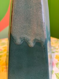 Image 2 of teal drift vase