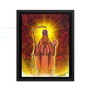 Image of Santa Muerte's Visit (Framed Poster)