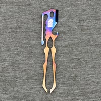 Image 1 of EDC Tool Co 4” Titanium Flamed Tweezer