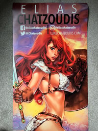 Image 2 of Roll Up Banner Red Sonia Chatzoudis