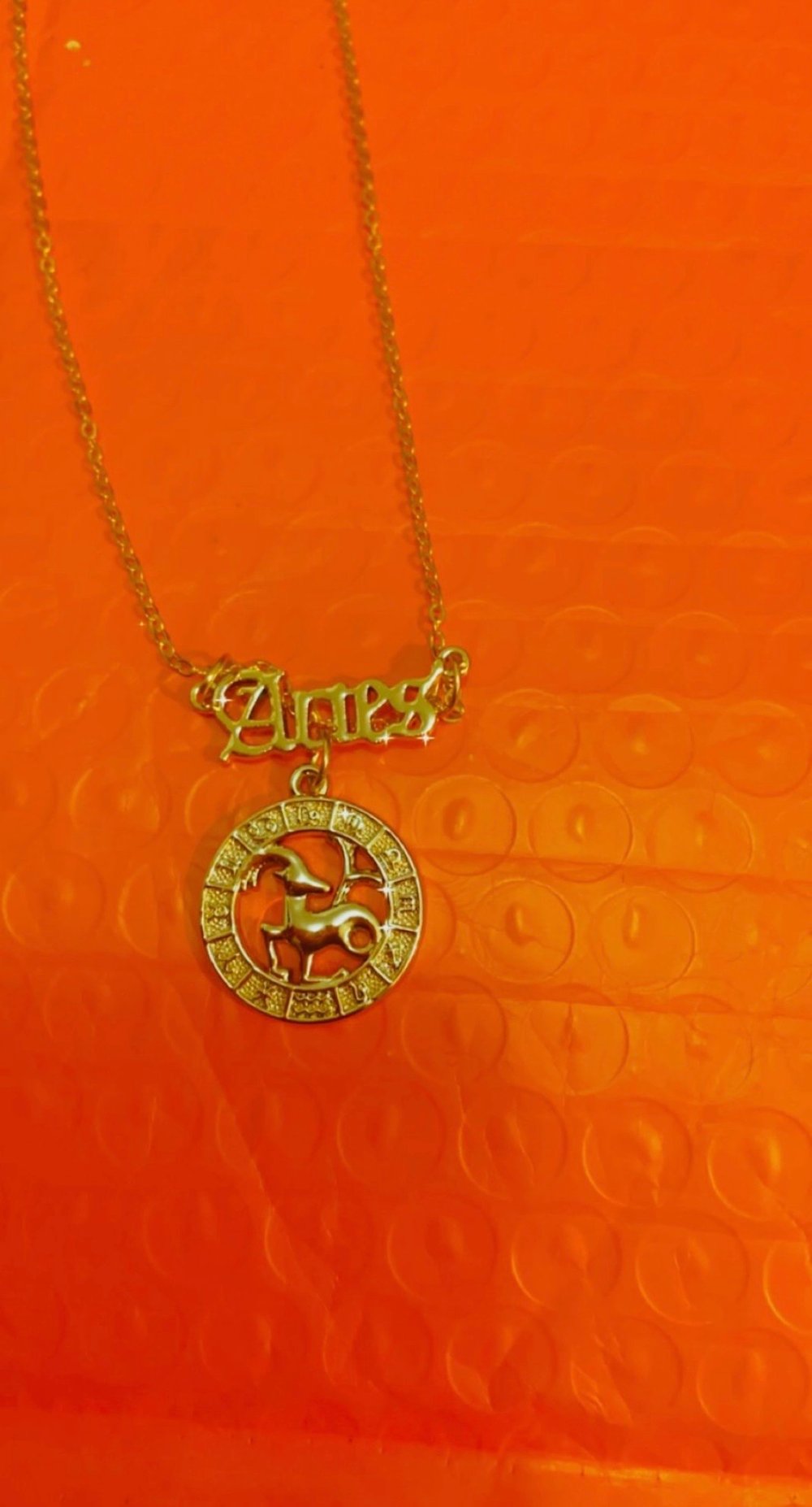 Image of zodiac sign necklaces