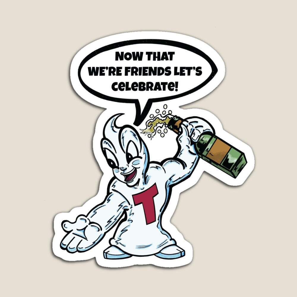 Image of " TIMMY THE TIMID GHOST"  3” GLOSSY VINYL STICKER